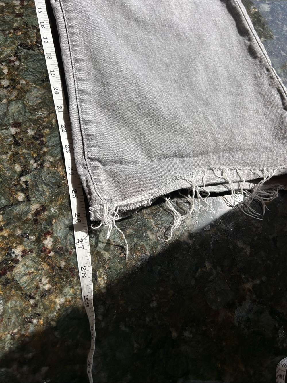 Joe’s Jeans Athena Wide Leg Ankle Raw Hem Light Grey Jeans. EUC. 32. Stretchy - Picture 10 of 10